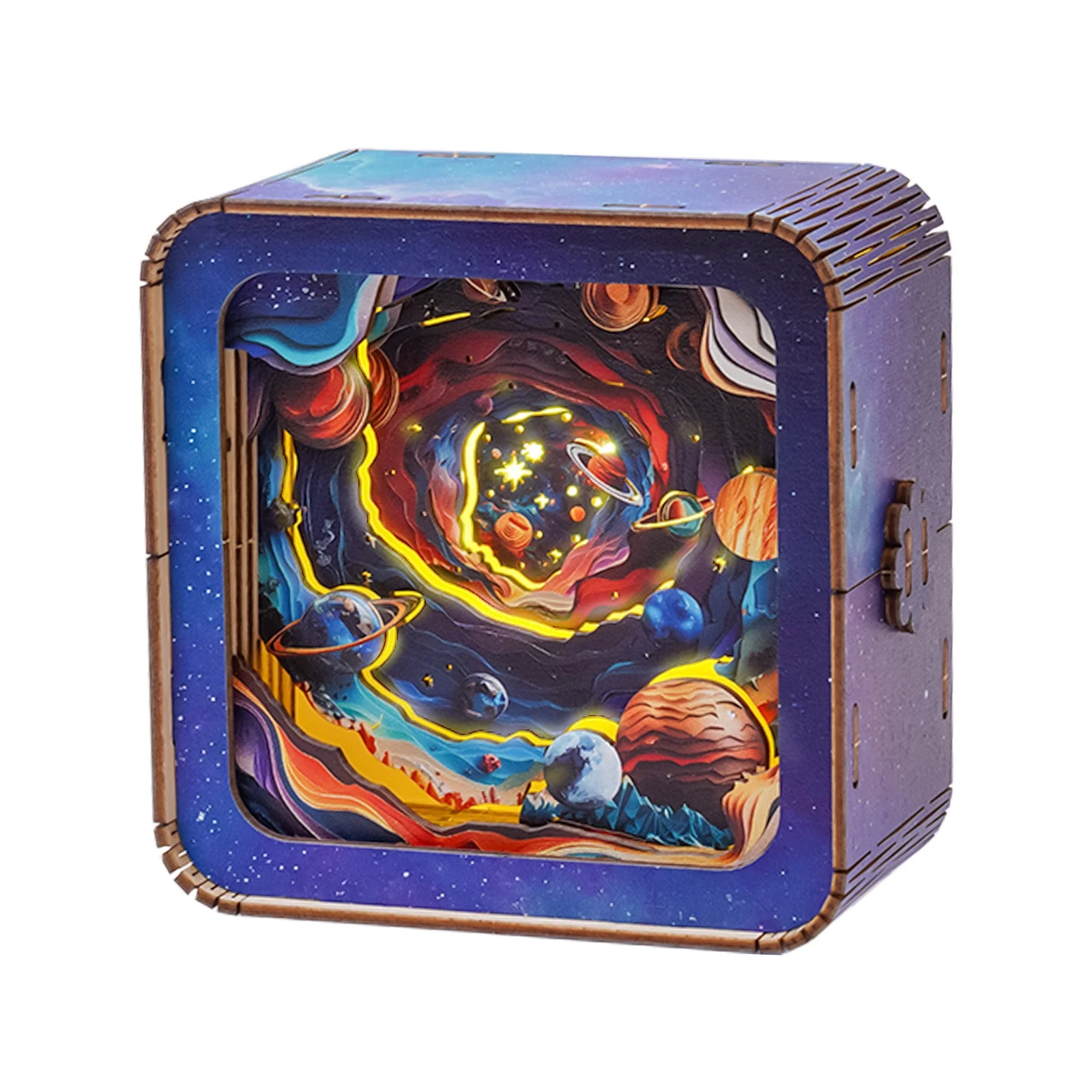 Cosmic Odyssey Kit - 3D Wooden Puzzle Night Light - Image 6
