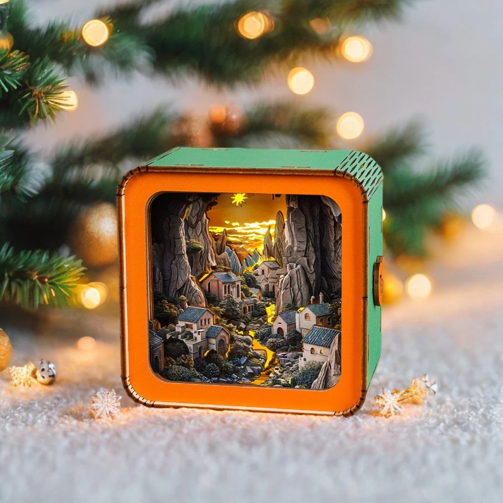 Valley Village Kit - 3D Wooden Puzzle Night Light - Image 3