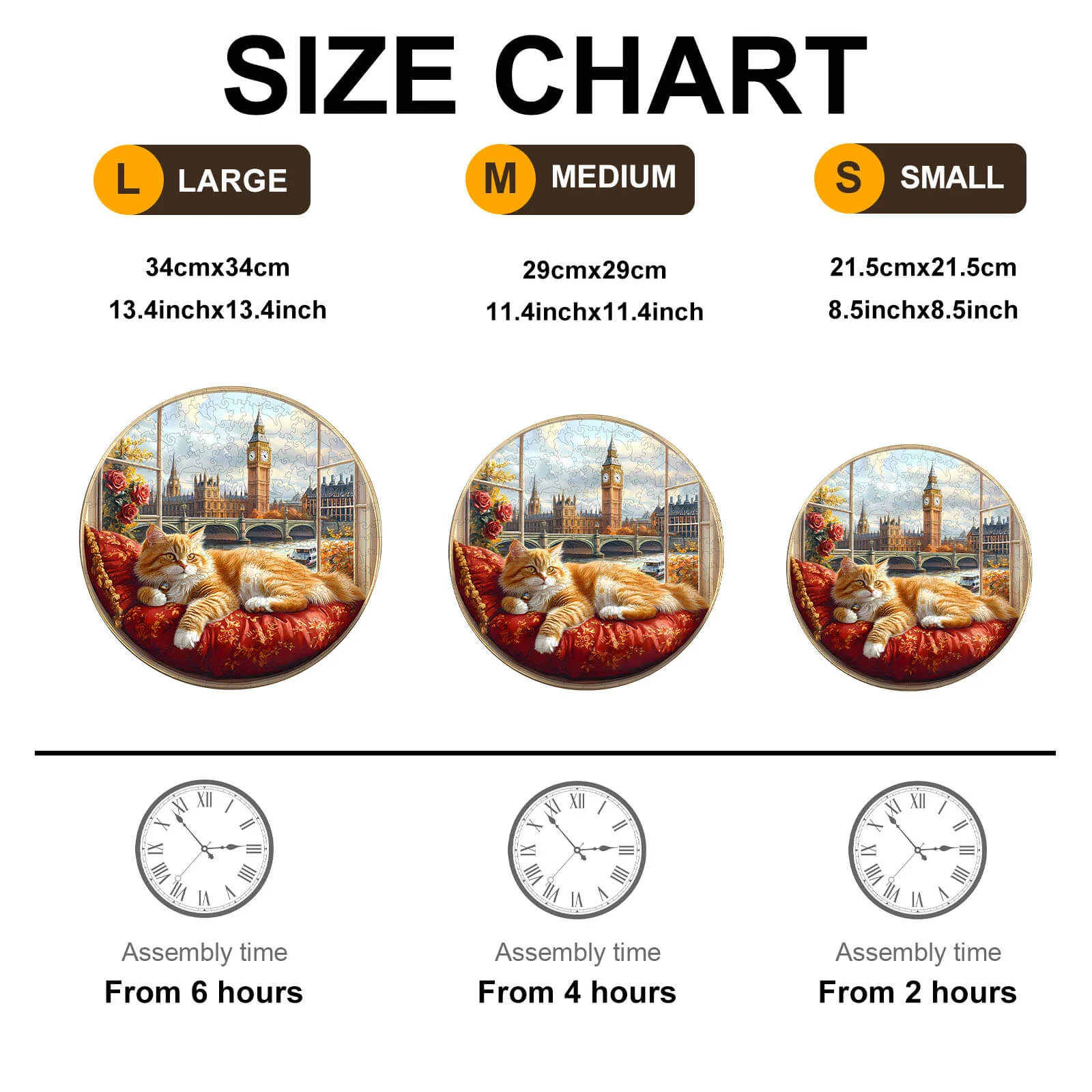 Views of London Wooden Jigsaw Puzzle - Image 7