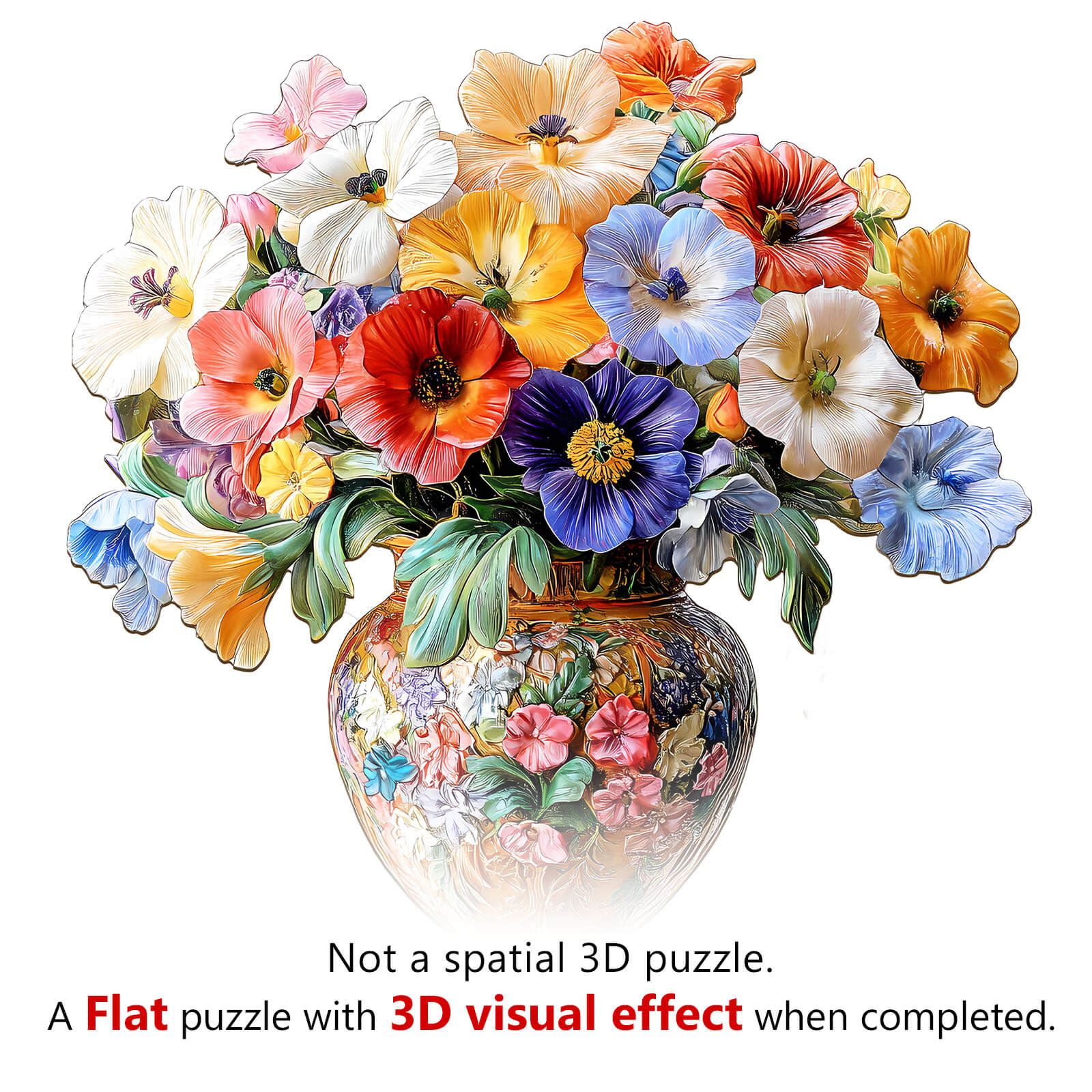 3D Vintage flower Jigsaw Puzzle - Image 8