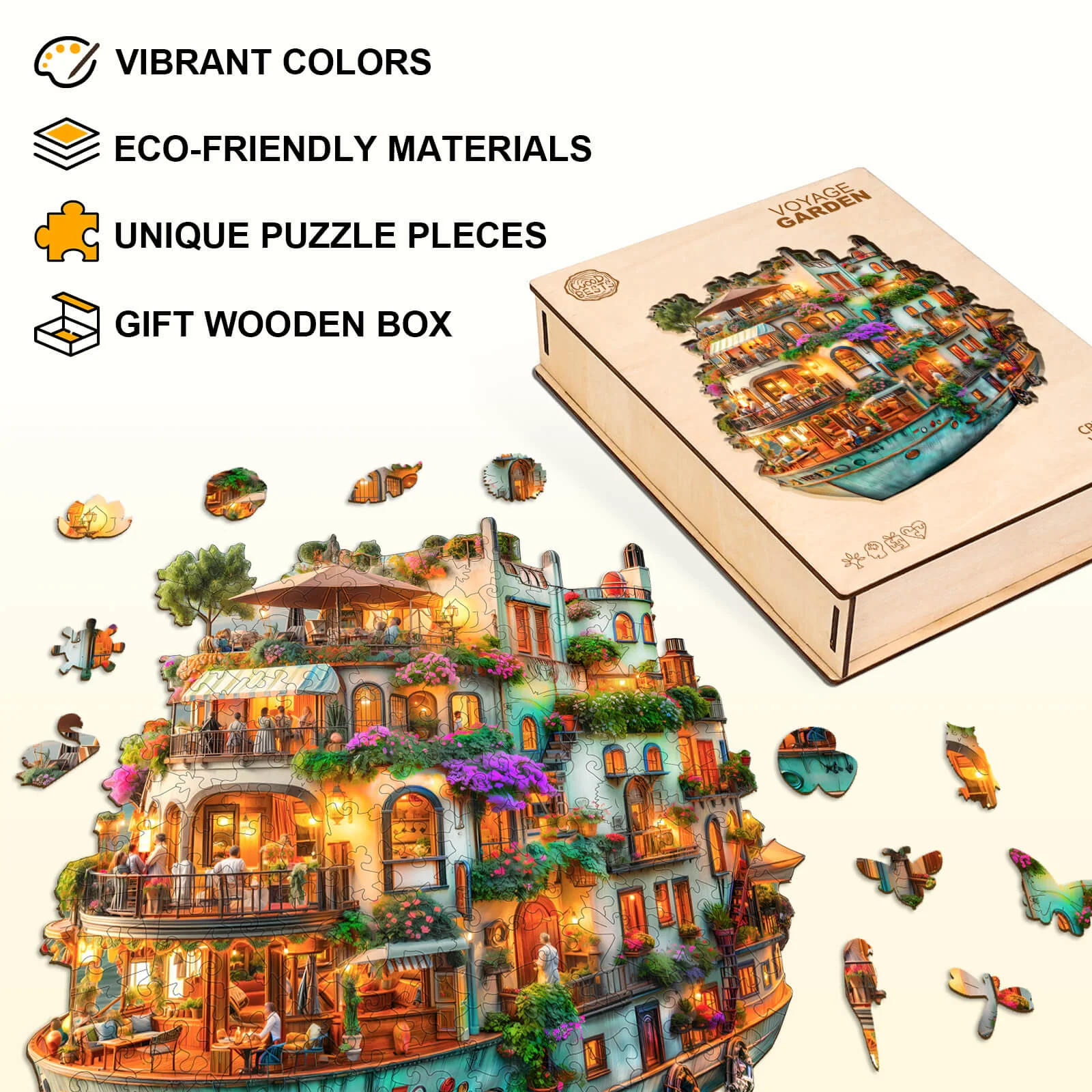 Voyage Garden Wooden Jigsaw Puzzle - Image 4