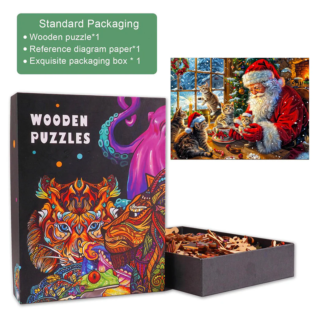 Warm Christmas-2 Wooden Jigsaw Puzzle - Image 6