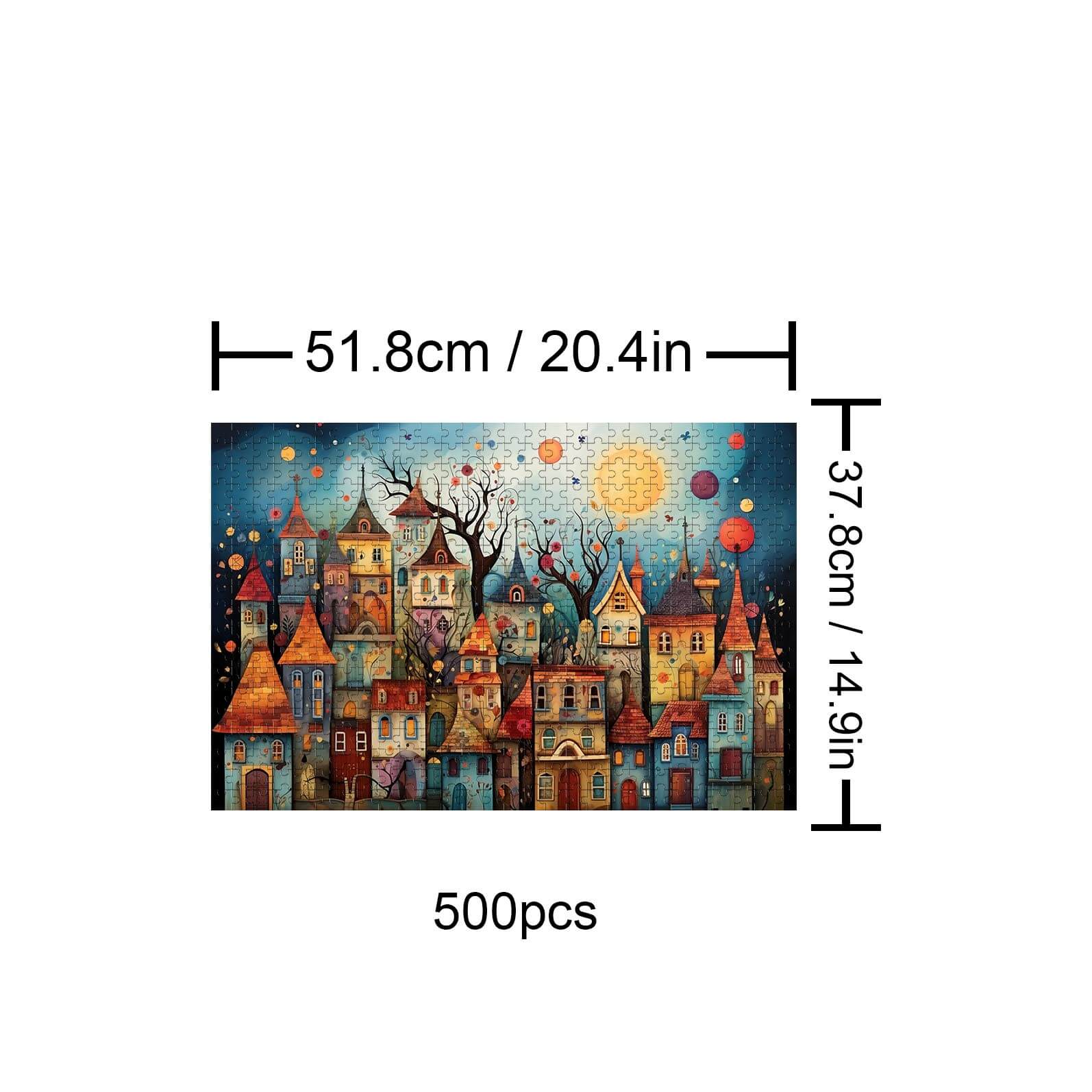 Weird Town 500 / 1000 Piece Puzzle - Image 4