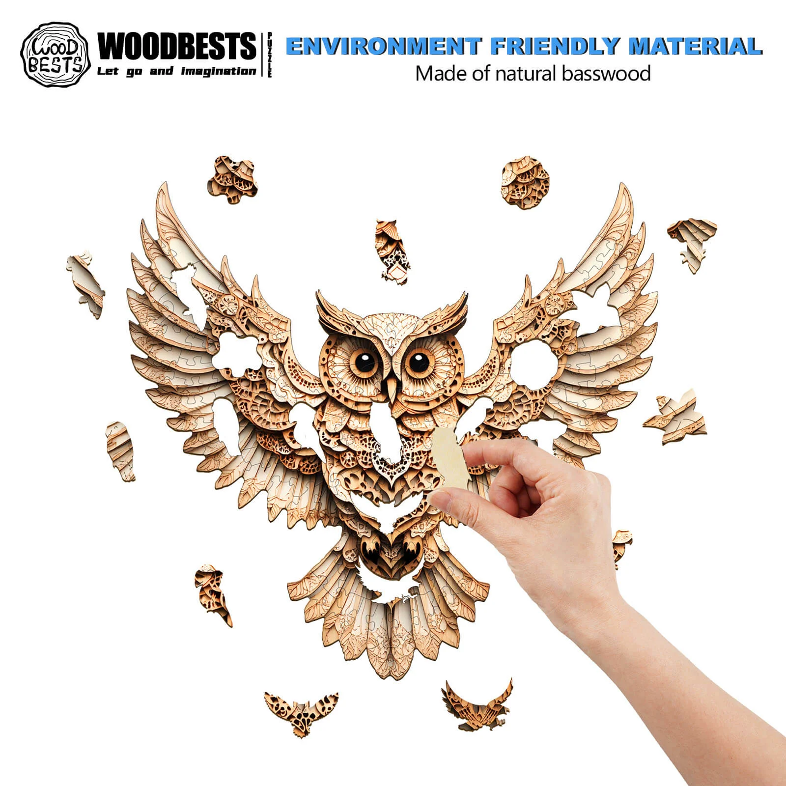 Wings of Wisdom Wooden Jigsaw Puzzle - Image 4