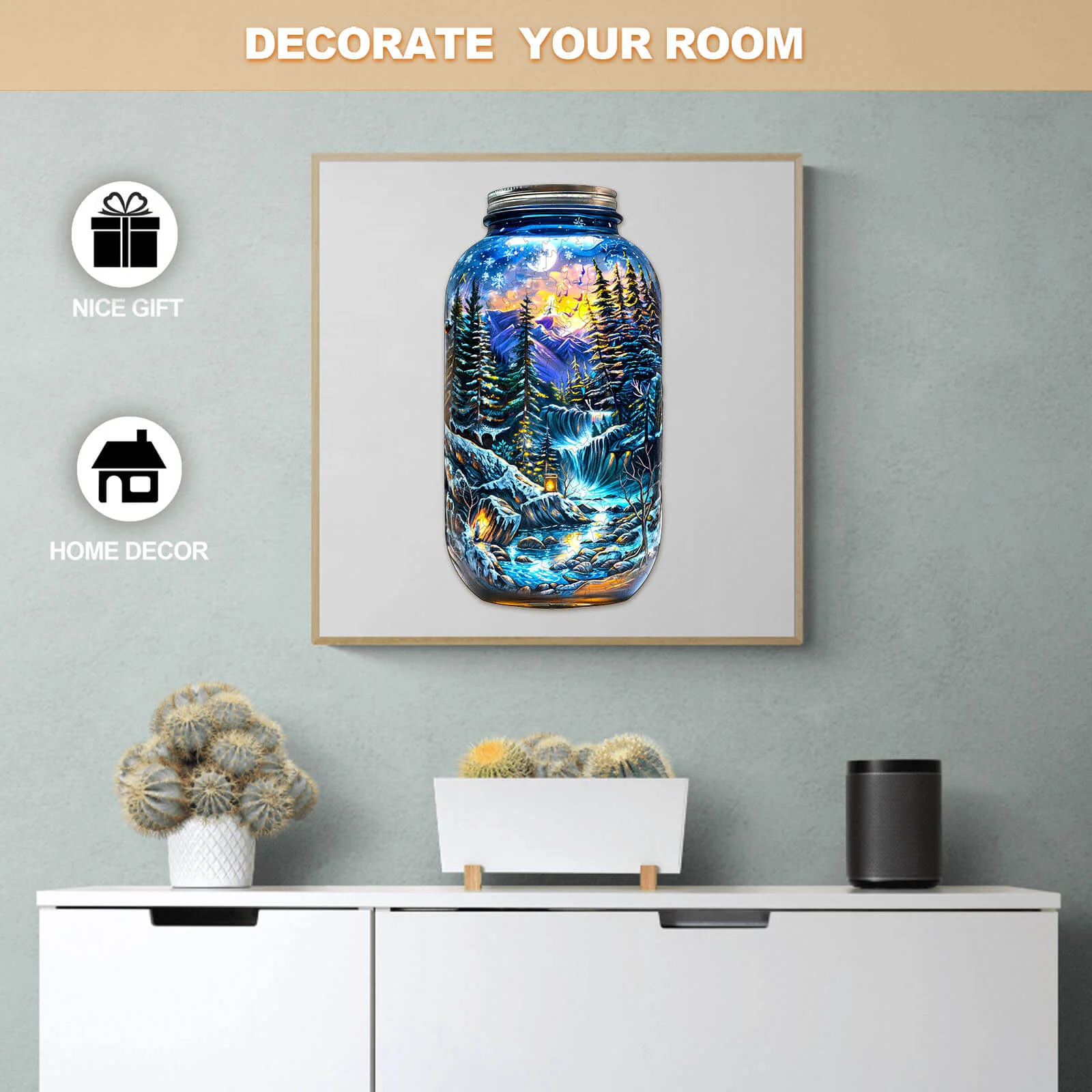 Winter Dreamscape Wooden Jigsaw Puzzle - Image 10