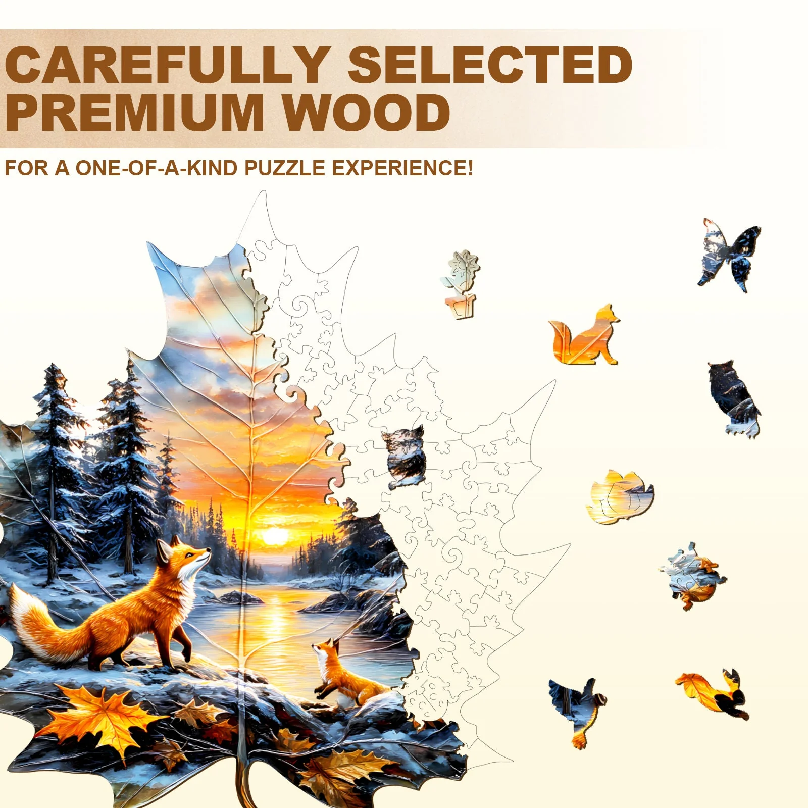 Winter fox Jigsaw Puzzle - Image 2