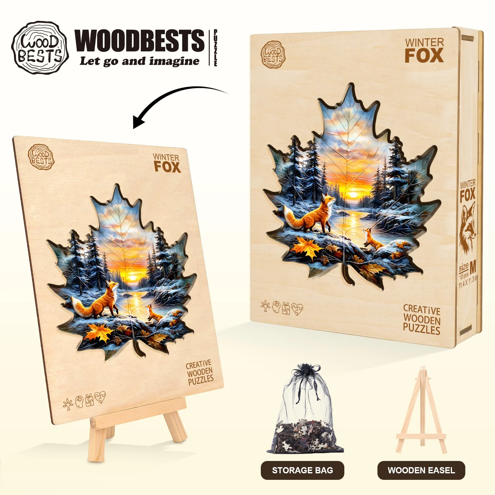 Winter fox Jigsaw Puzzle - Image 5