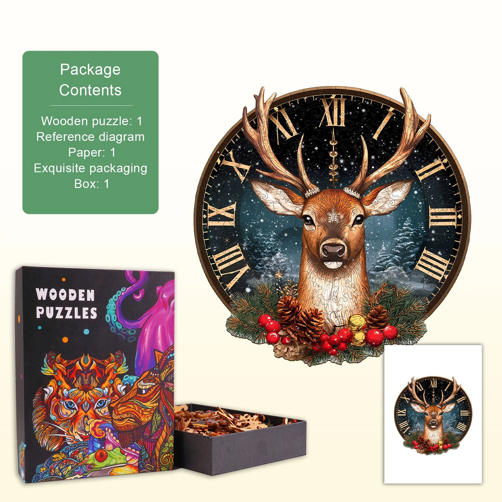 Winter moments Wooden Jigsaw Puzzle - Image 3