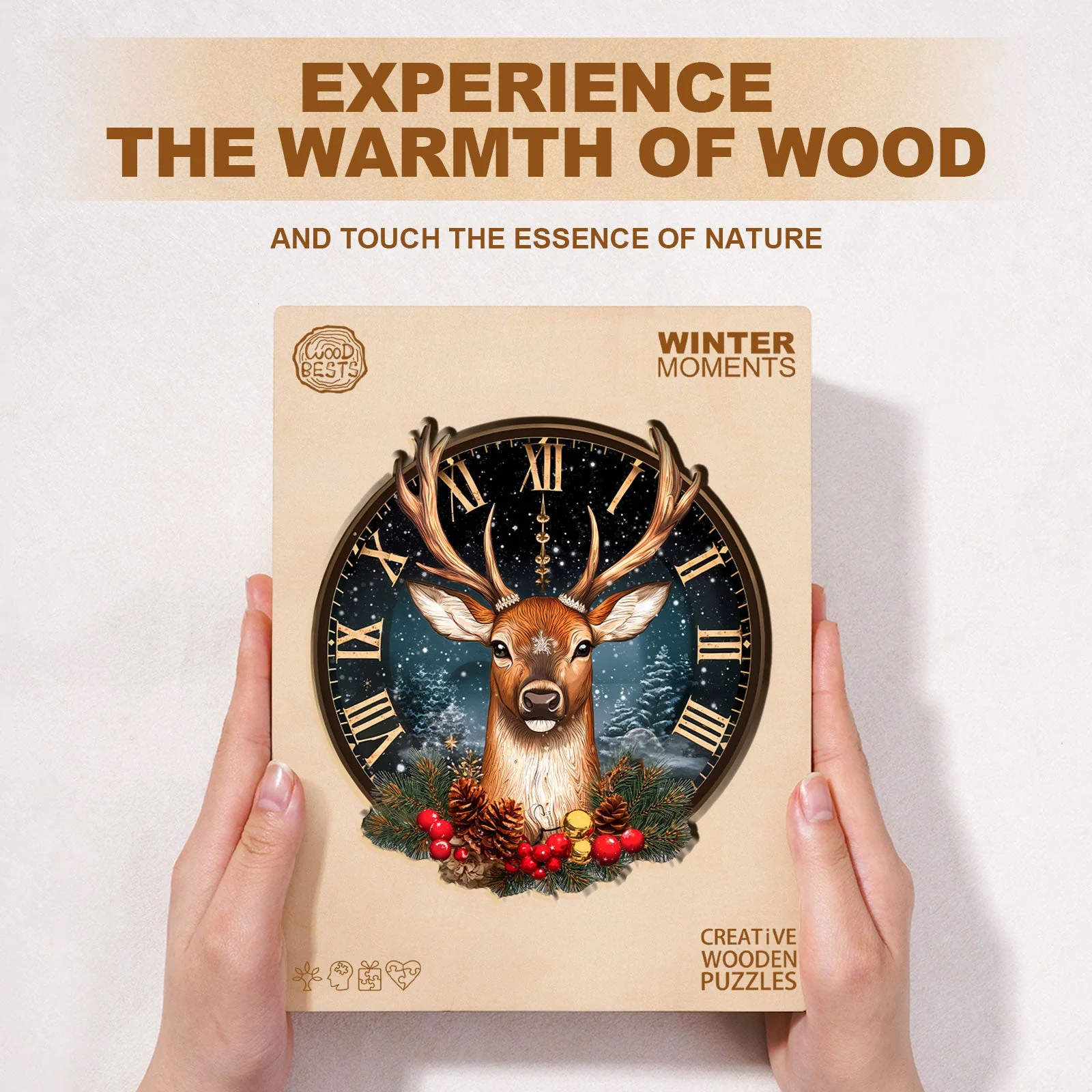 Winter moments Wooden Jigsaw Puzzle - Image 4