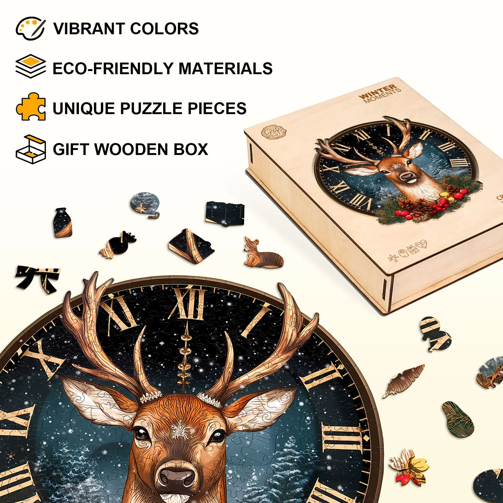 Winter moments Wooden Jigsaw Puzzle - Image 5