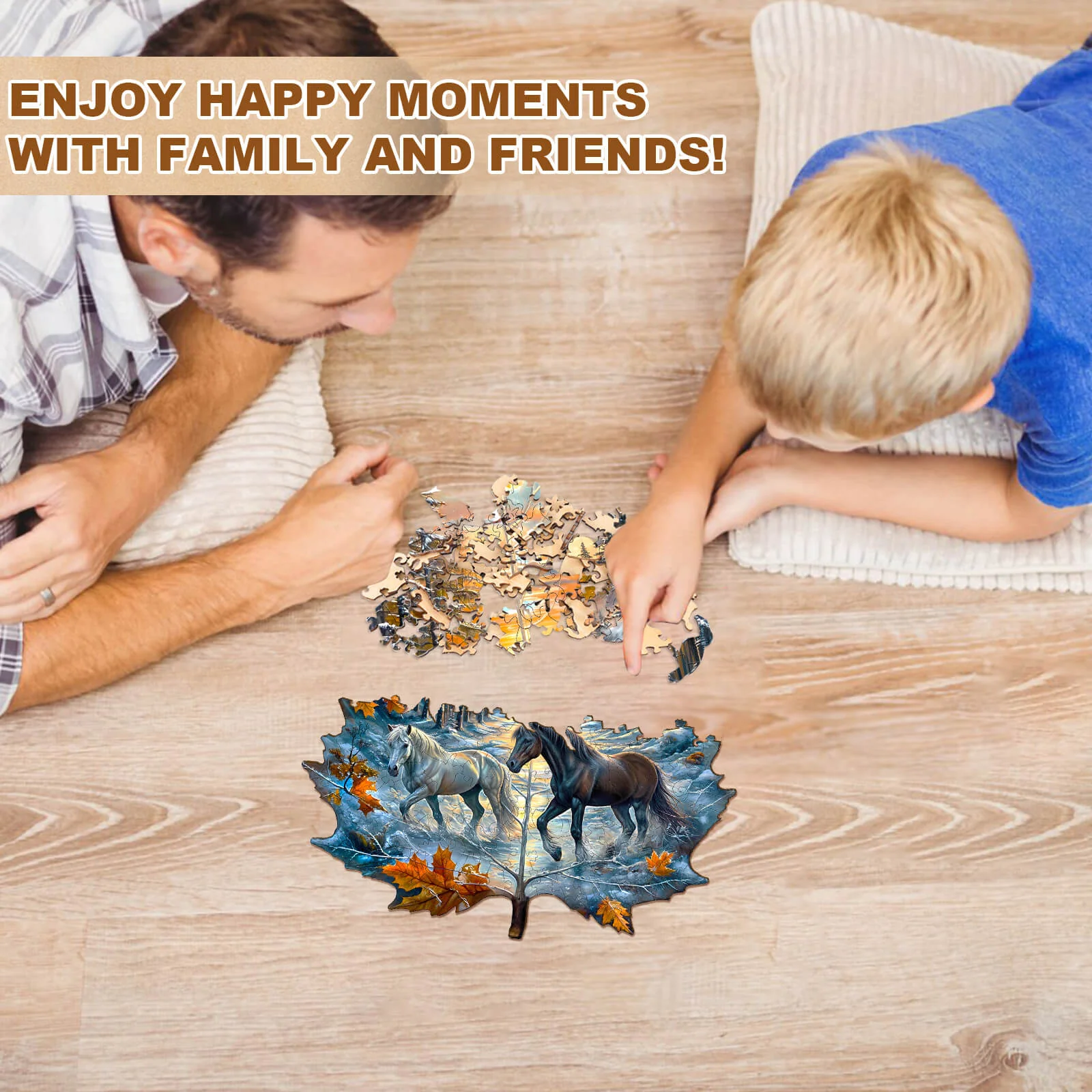 Winter of the stallion Wooden Jigsaw Puzzle - Image 8