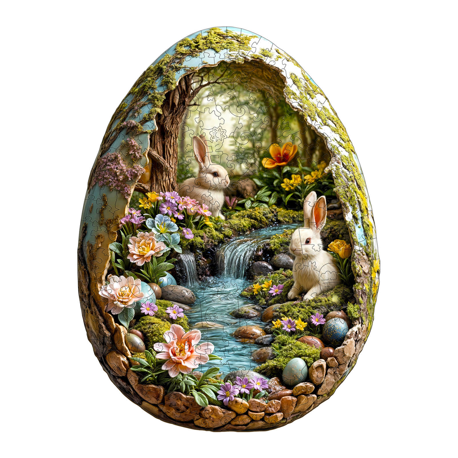 3D Wonderland Easter -1 Wooden Jigsaw Puzzle