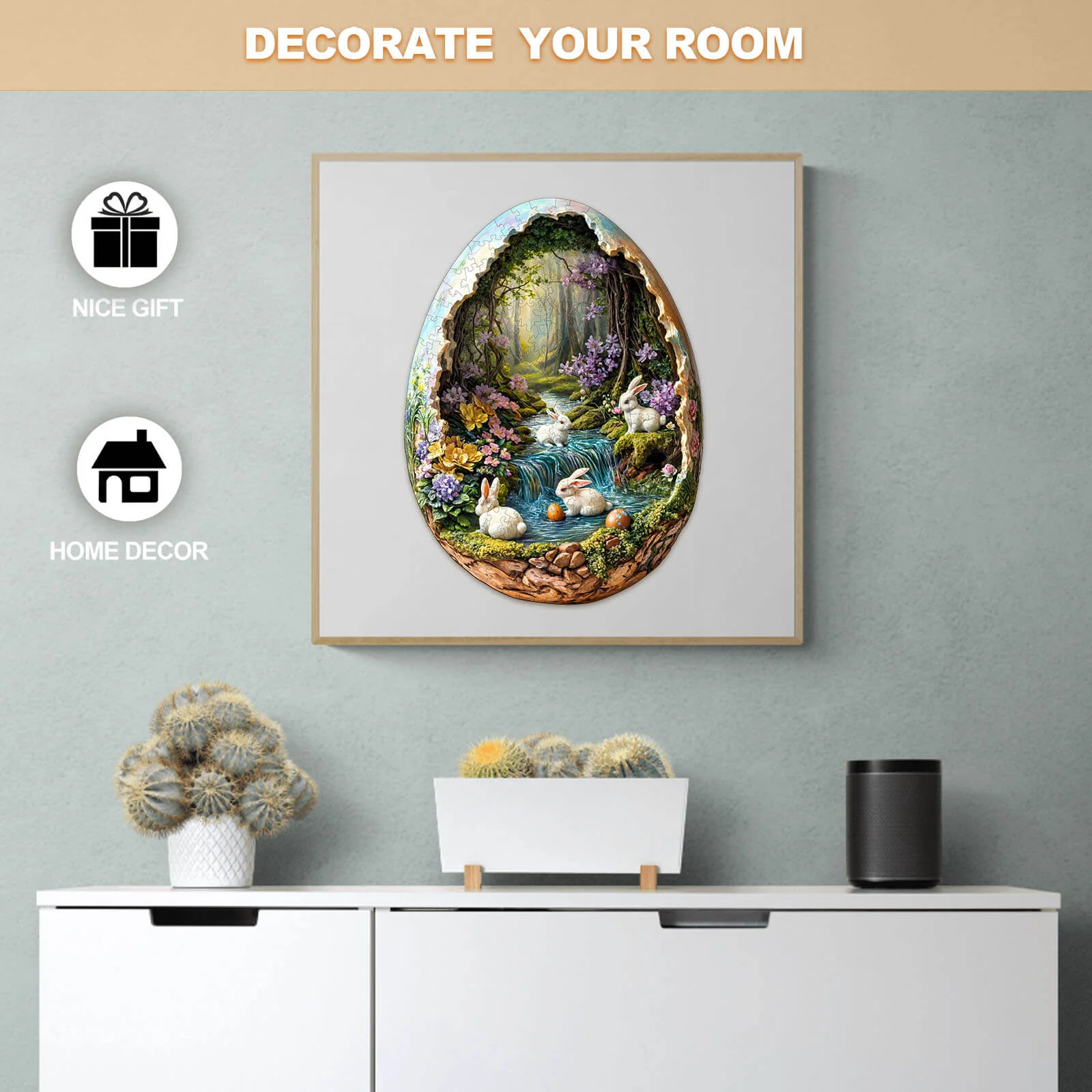 Wonderland Easter-3 Wooden Jigsaw Puzzle - Image 10