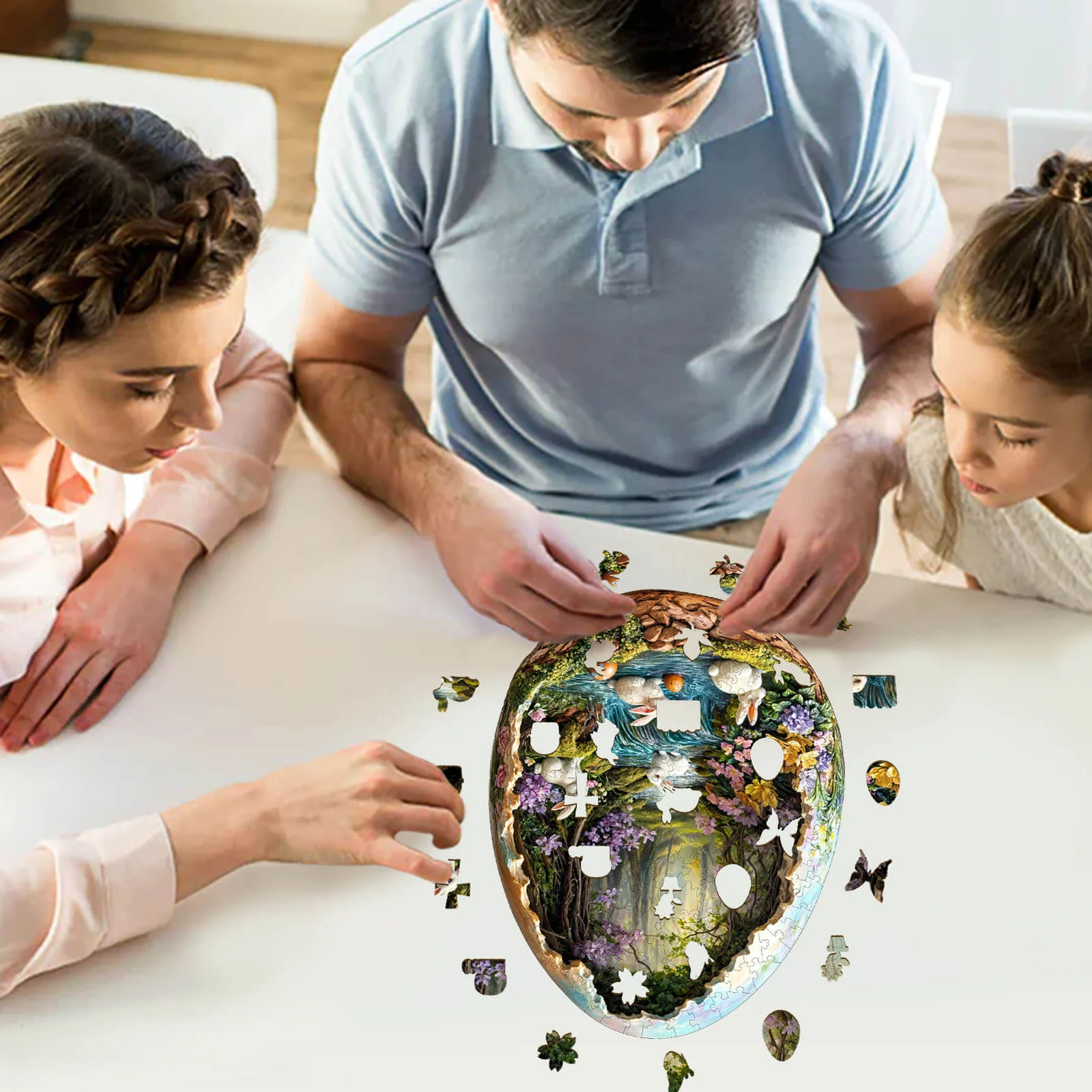 Wonderland Easter-3 Wooden Jigsaw Puzzle - Image 11