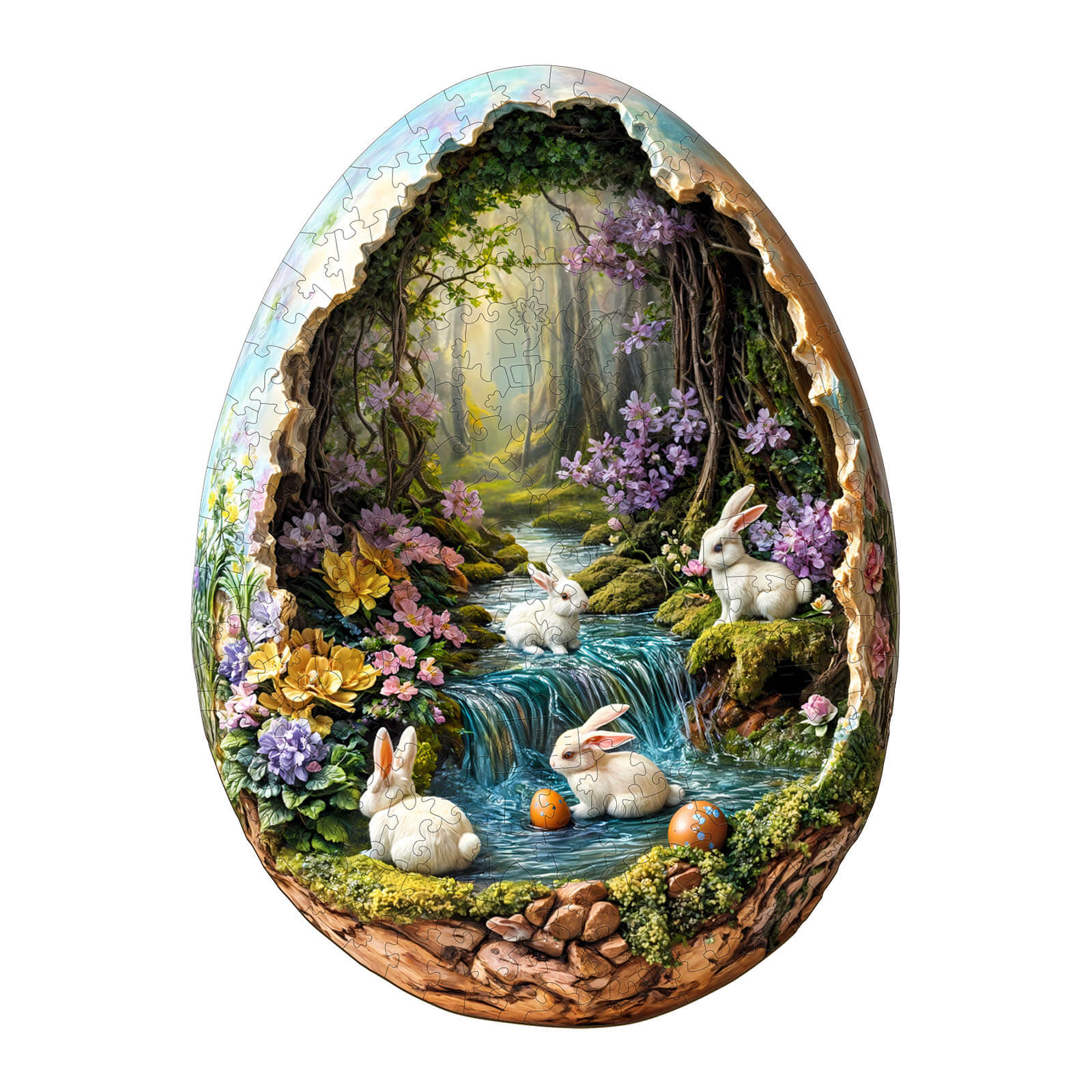 Wonderland Easter-3 Wooden Jigsaw Puzzle - Image 3