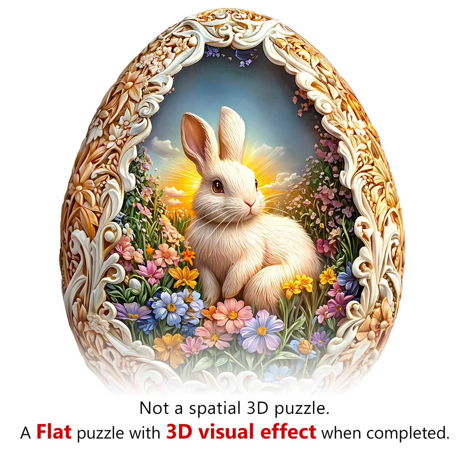 Wonderland Easter-5 Wooden Jigsaw Puzzle - Image 7