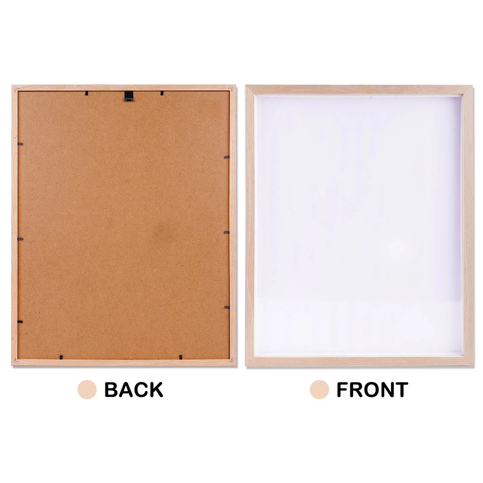 Natural Solid Oak Wood Photo Frame for Pictures, Prints, Art Frames - Image 3