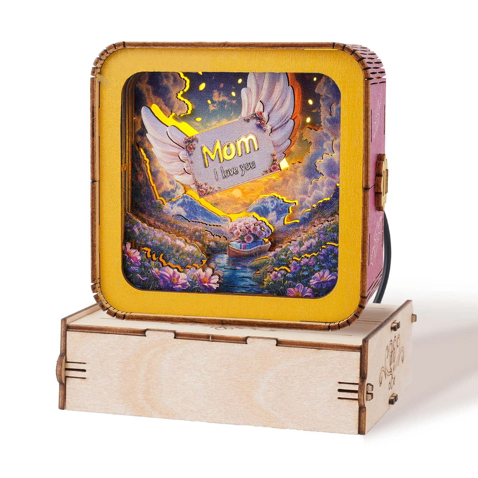 “Words fail, love endures” Kit- 3D Wooden Puzzle Night Light - Image 5