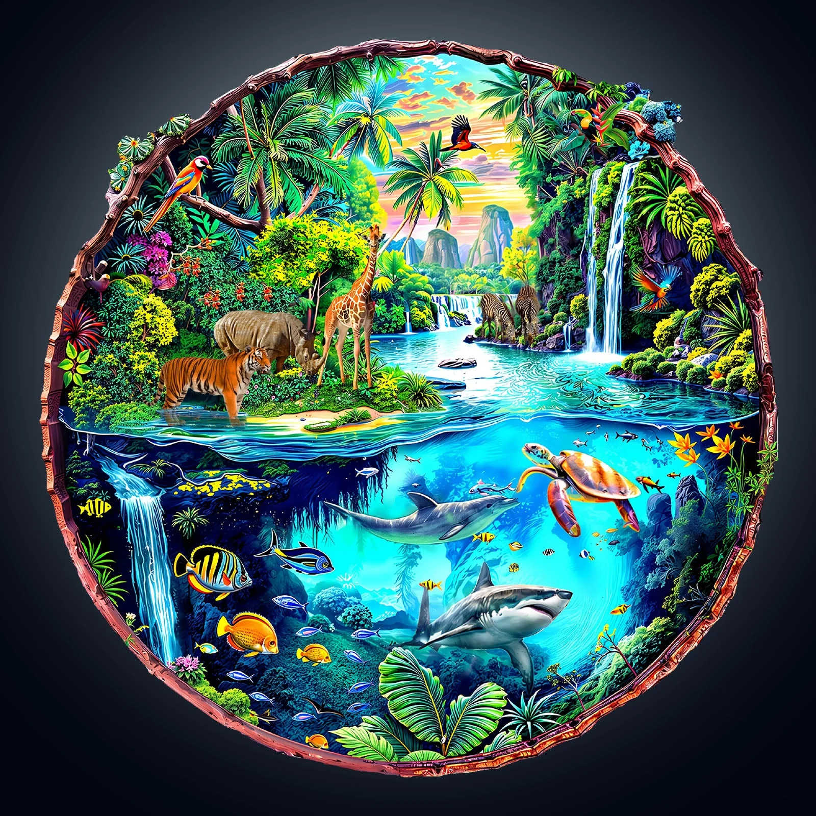 World Fusion Wooden Jigsaw Puzzle - Image 4