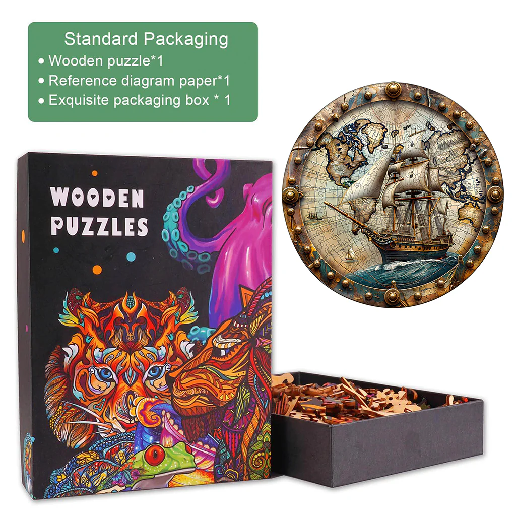 World Voyage Wooden Jigsaw Puzzle - Image 6