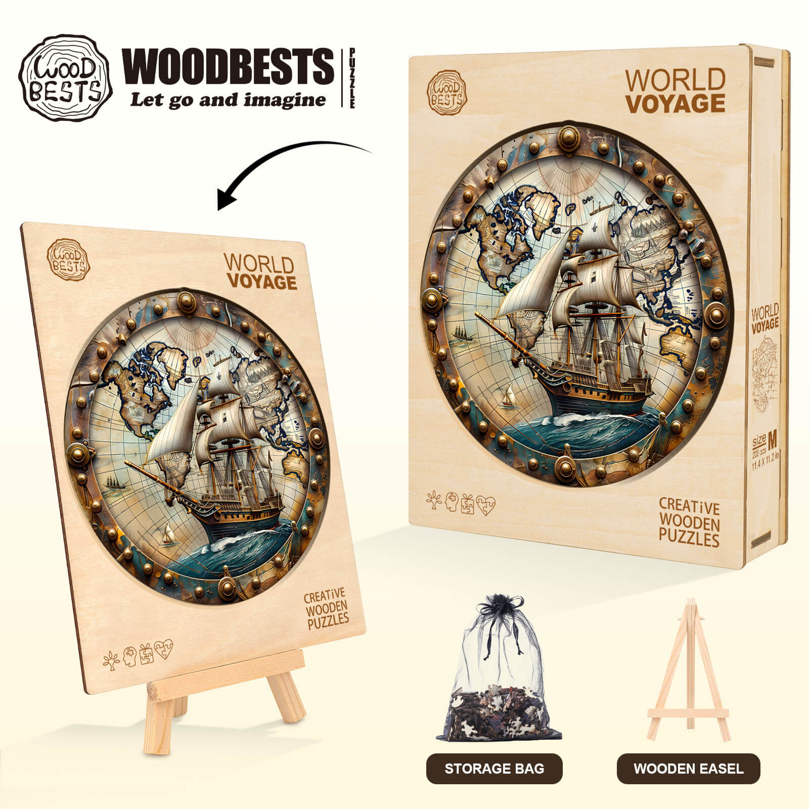 World Voyage Wooden Jigsaw Puzzle - Image 7