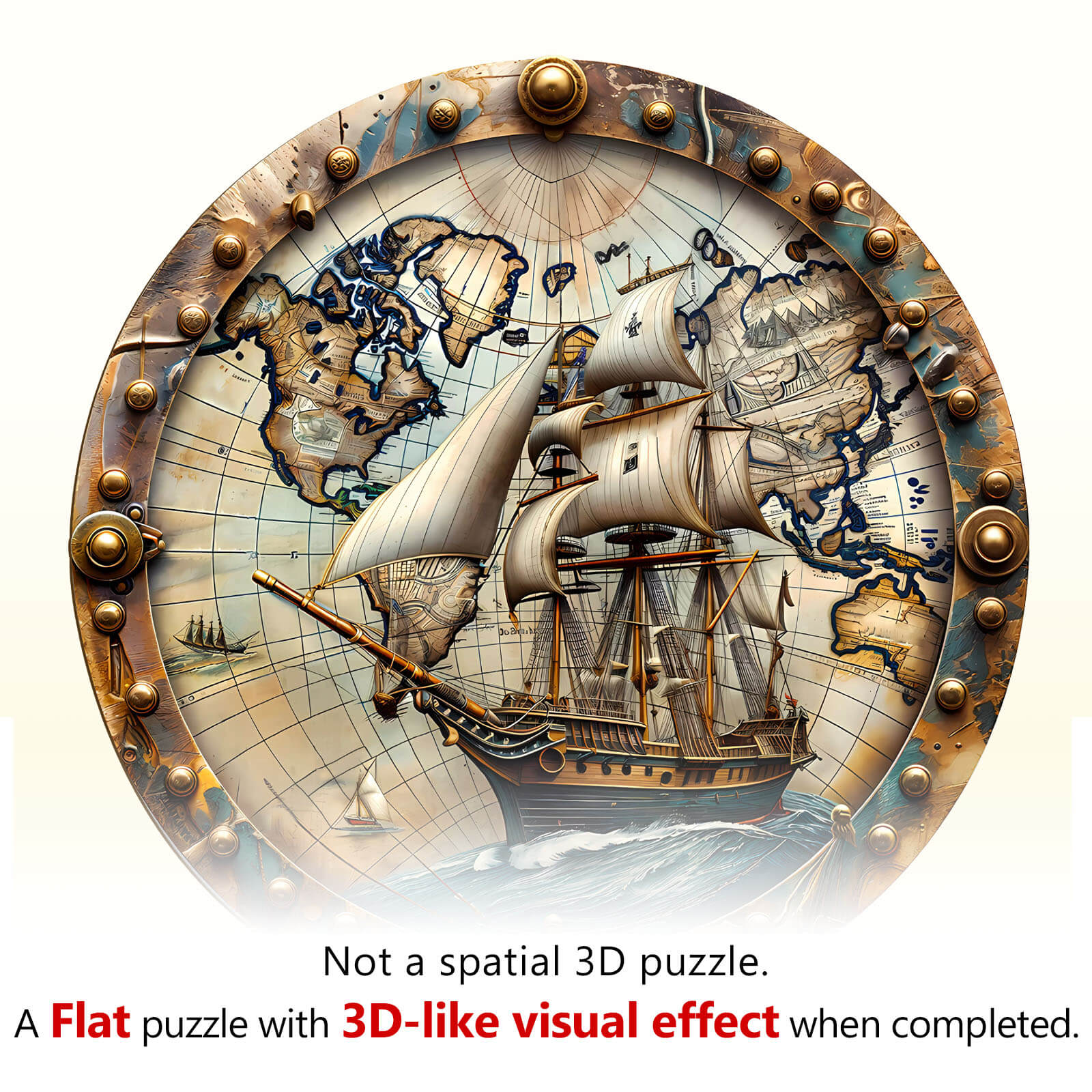 World Voyage Wooden Jigsaw Puzzle - Image 8