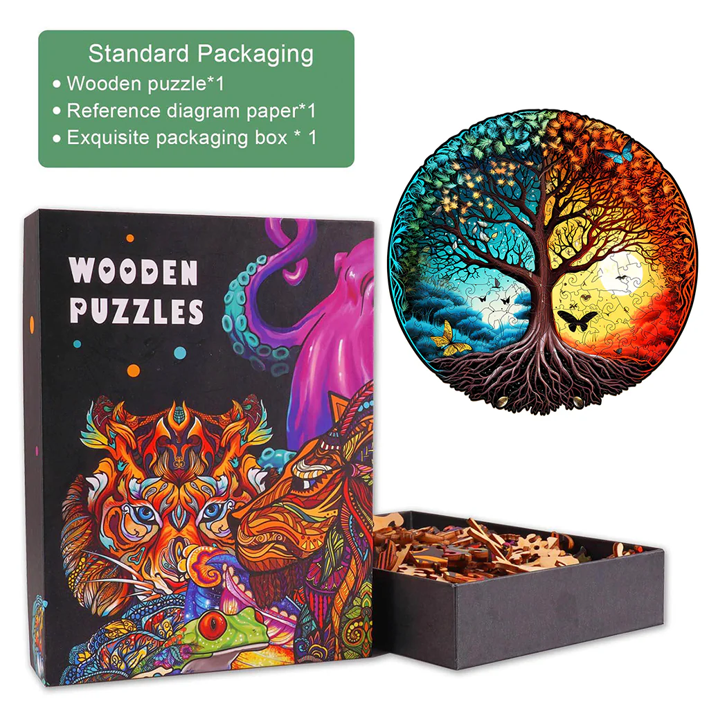 Yin Yang Tree Of Life 6 Wooden Jigsaw Puzzle - Image 4
