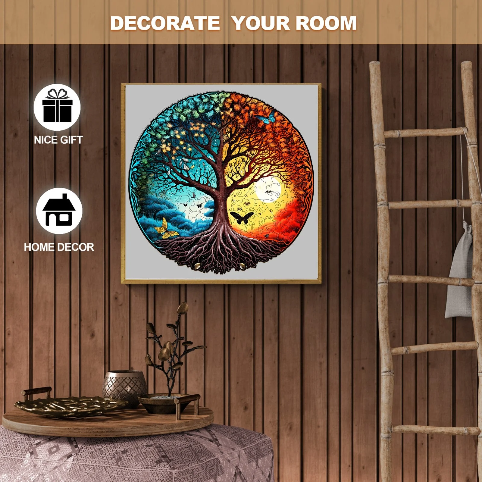 Yin Yang Tree Of Life 6 Wooden Jigsaw Puzzle - Image 7