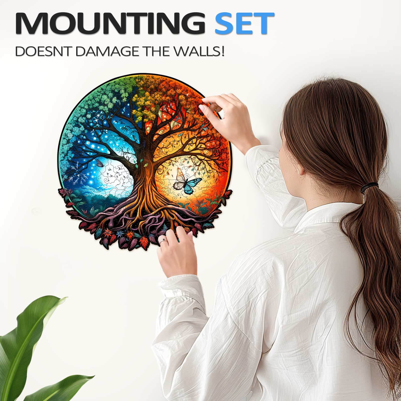 Yin Yang Tree of Life 7 Wooden Jigsaw Puzzle - Image 8